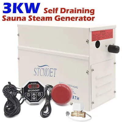 3KW Commercial Self-Draining Steam Generator Shower System Bath 106 Cubic Feet • $239.99