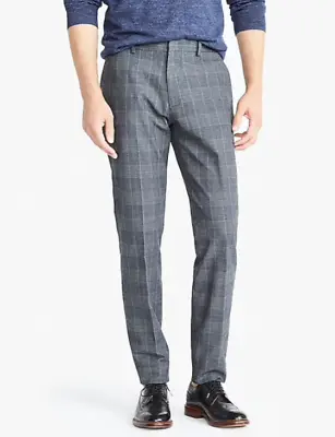 J. Crew NWT Ludlow Slim-fit Pant In Glen Plaid Cotton Grey Size 28/32 G7123 • $54.99