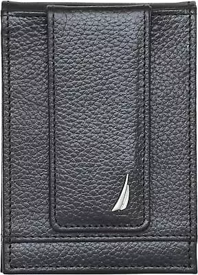 Nautica Men's Classic J-Class Leather Front Pocket Wallet • $24.99