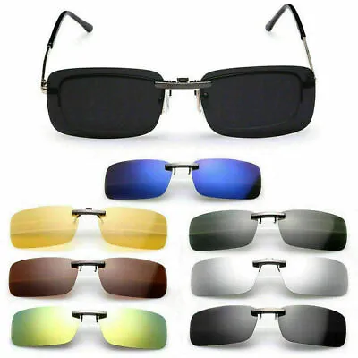 Sunglasses Night Vision Anti-Glare Polarized UV400 Clip On Driving Glasses Lens • $4.61