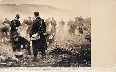 1904 Unposted French PC Soldiers  Manoeuvres Dans L'Est  By A. Larteau • $8