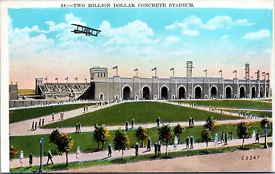 Philadelphia PA Kennedy Sports Stadium Biplane 1926 World's Fair Football Eagles • $14.95