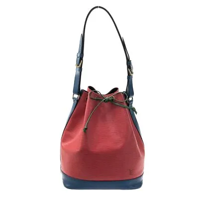 Auth LOUIS VUITTON Noe M44084 Tricolor (Castile Red) Toledo Blue Borneo Green • $191