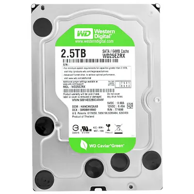 Hard Drive Westren Digital 25TB WD25EZRX SATA III 64Mb Cache 5400Rpm 35   • £142.88