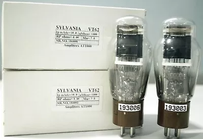 VT62 801A Sylvania Amplitrex Tested 1 Match Pair 2 Pcs • $420