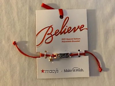 Macy's  Believe  2021 Special Edition Adjustable Bracelet • $2.99