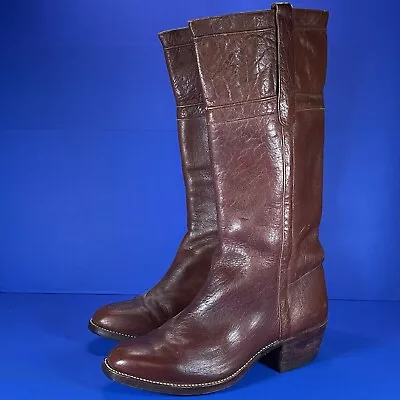 Vintage Kane Gold Label Exclusive 3403 Brown Leather Boots Women’s 6.5 - 7 • $36.89