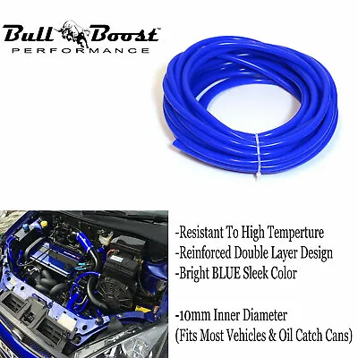 $12.99 • Buy 3/8  10mm BLUE Vacuum Silicone Hose Racing Line Pipe Tube 4FT Per Order