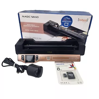 VuPoint Magic Wand 4 Portable Handheld Scanner And Brand New 8 GB Micro SD • $75