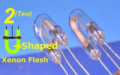 2 (Two) Xenon Flash Tubes U-Shaped Quartz Starter Lead. Insane Brightness! • $14.95