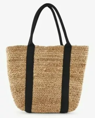 Pieces Natural Nala Jute Bag Beautiful Large Summer Beach Bag Rrp £32  Free Gift • £17.99