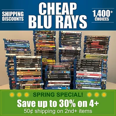 BLU RAYS (K Thru Ph) **BUNDLE DISCOUNT ONLY $.50 SHIPPING ON 2nd+ ITEMS**  • $3.50