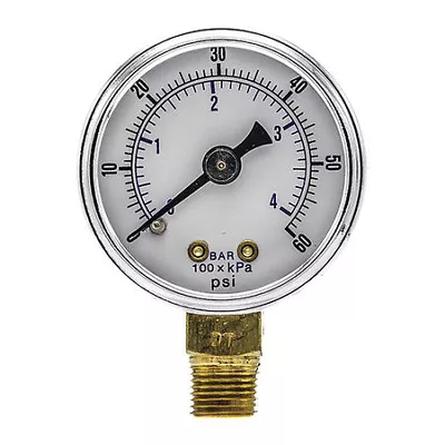 Pic Gauges 101D-158D Pressure Gauge 0 To 60 Psi 1/8 In Mnpt Black • $4.95