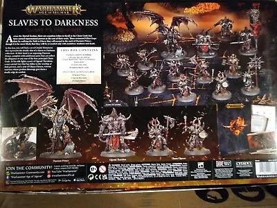 AOS SLAVES TO DARKNESS ARMY SET (2022) Open Box Complete Minis On Sprue • $213