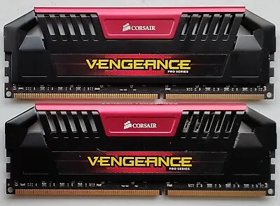 Corsair Vengeance Pro - Red - 16GB 2x8GB 1600MHz DDR3 Gaming RAM  240-pin CL9 } • £26