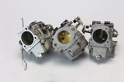 436607 C# 339172 Johnson Evinrude 1992-1998 Carburetor Set 50 60 65 70 HP 3 Cyl • $375