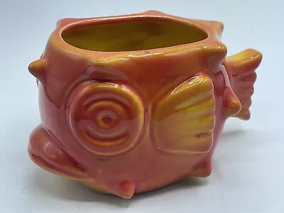 Munktiki Tiki Bar Orange/yellow Ceramic Puffer Fish Mug • $46