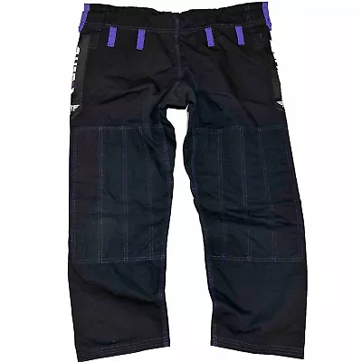 Elite Sports Gi Pants Men Size A1 MMA Karate Taekwondo Black & Purple • $29.88