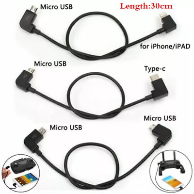 $8.79 • Buy OTG Micro USB Cable 30cm For DJI Spark Mavic Mini Pro Air IPhone IPad RC Drone