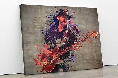 Motorhead Frontman Lemmy Kilmister Canvas Wall Art Picture Print Gift Present • £16.99