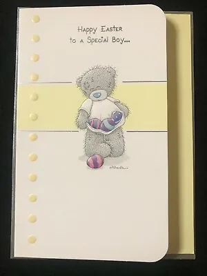 TO A SPECIAL BOY  EASTER CARD  TATTY TEDDY ME TO YOU (18cm X 14cm) • £1.59