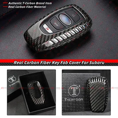 Real Carbon Fiber Key Fob Case Cover For Subaru Brz Wrx Sti Legacy Outback Xv • $34.99