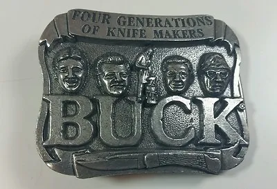 Buck Knife Metal Belt Buckle Made For Smoky Mountain Knife Works MINT • $9.99