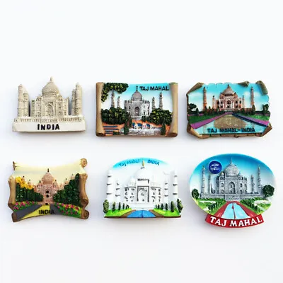  World Travel India Taj Mahal Commemorative Handicraft Fridge Magnet • £9.60