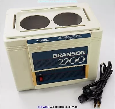 BRANSON B-2200R-1 2200 2.8L Bransonic Ultrasonic Cleaner *NO HEATER/TIMER!* • $279.97