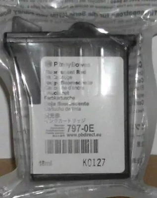 £17.90 • Buy Original Pitney Bowes 797-0E Red Ink Cartridge (18ml) Franking K700 K705