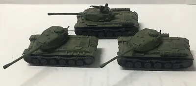 Flames Of War PAINTED Soviet Tanks X3 With Command Lot • $22.50