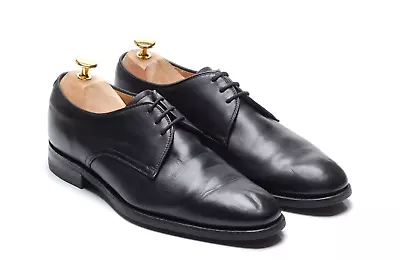 Loake Men`s Black Derby Dainite Sole Shoes: `Gable` Size 6.5 G 40.5 • £34