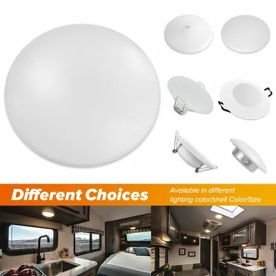 12V LED Ceiling Light RV Camper Under Cabinet Dome Lamp Van 3.4”/3.5”/3.8”/4.5  • $9
