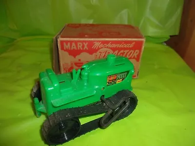 VINTAGE ORIGINAL Circa 1950's MARX MECHANICAL TRACTOR WITH BOX!! • $20