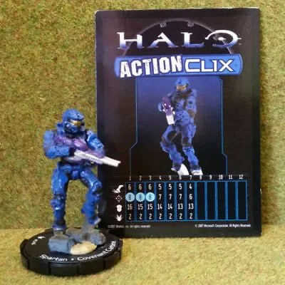 8) Halo Actionclix. 046 - BLUE SPARTAN & COVENANT CARBINE • £1.75