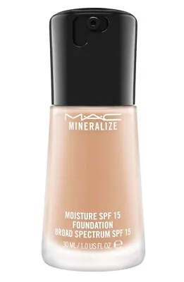 Mac Mineralize Moisture Spf 15 Foundation Liquid Makeup 1 Oz / 30 Ml F/s New • $94.88