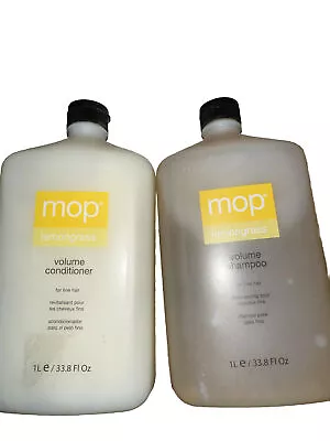 MOP Lemongrass Volume Shampoo & Conditioner 33.8 Oz / 1L  • $49.93