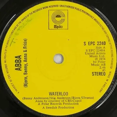 Waterloo - ABBA (1974 UK) • $10