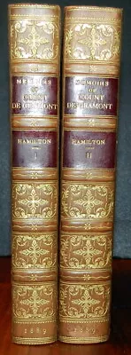 Count De Gramont By Hamilton Illustd 2V 1889 King Charles II Zaehnsdorf Binding • $260