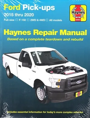 2015-2020 Ford F150 2WD 4WD Haynes Repair Service Workshop Shop Manual 23866 • $33.50