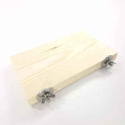 Pine Cage Ledge Shelf Platform Perch Stainless Steel Fixings For Rat Chinchilla • £6.25