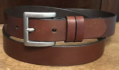 Vintage Rolfs Womens Full Grain Leather Belt Stainless Buckle XL 1-1/8”wide EUC • $18