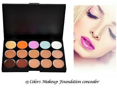 15 Colours Camouflage Concealer Make Up Cream Correction Palette Cream CL1 • £3.99