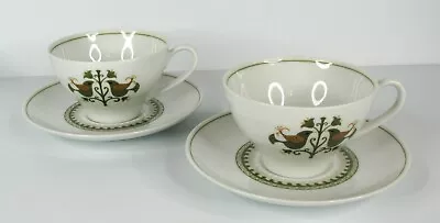 Noritake Hermitage Coffee / Tea Cups And Saucers 6226 MCM 1961-75 Two Sets • $8.95