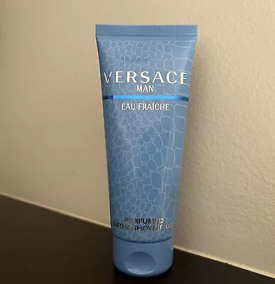 Versace Man Eau Fraiche For Men 3.4 Fl Oz / 100ml Scented Shower Gel Boxless New • $31.50