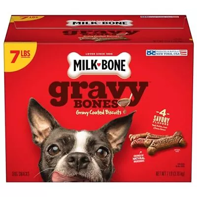 Milk-Bone GravyBones Dog Biscuits Small Dog Treats 7 Lb. • $21.97
