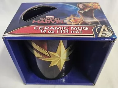 Marvel Captain Marvel Ceramic Mug 14 Oz. • $12.99