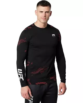 Men's 2XL UFC Venum Authentic Fight Week 2.0 Long Sleeve T-Shirt Black • $31.45