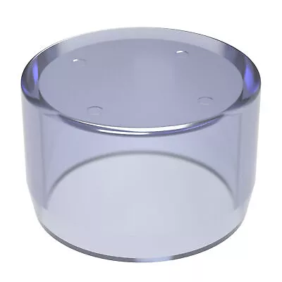 1-1/4  External Flat PVC Cap Clear UV FORMUFIT Furniture Grade Made In USA • $10.99