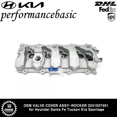 OEM VALVE COVER ASSY-ROCKER 2241027401 For Hyundai Santa Fe Tucson Kia Sportage • $154.80